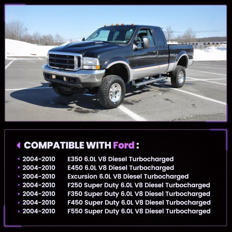 Pnkauto 6.0 IPR Valve Injector Pressure Regulator and ICP Control Sensor Kit Compatible with 2005-2007 F250 F350 F450 F550 Super Duty, 2005-2010 E350 E450, Replace 5C3Z9C968CA, 4C3Z9F838A - Image 2